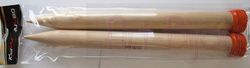 Druty brzozowe proste o długości 40 cm Knit Pro Jumbo Birch - gr. 35 mm