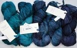 komplet włóczek Malabrigo Worsted col. 702 Paris Teal - 500g (efekt ombre)