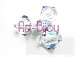 Kryształy Swarovski Bicone Crystal AB 6 mm