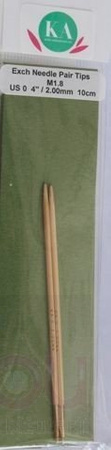 Para bambusowych drutów do łączenia Kinki Amibari 2 mm, M1.8, dł. 14 cm