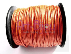 Pomarańczowy sznurek woskowany 1 mm